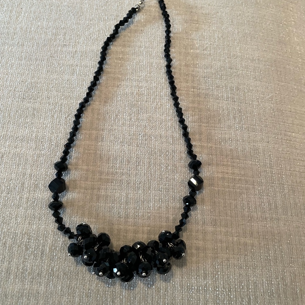 Crystal beaded necklace.